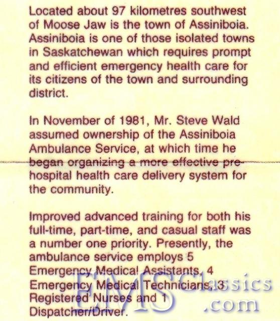 1984WaldAssiniboia01,photoTheAmbulanceReview.jpg