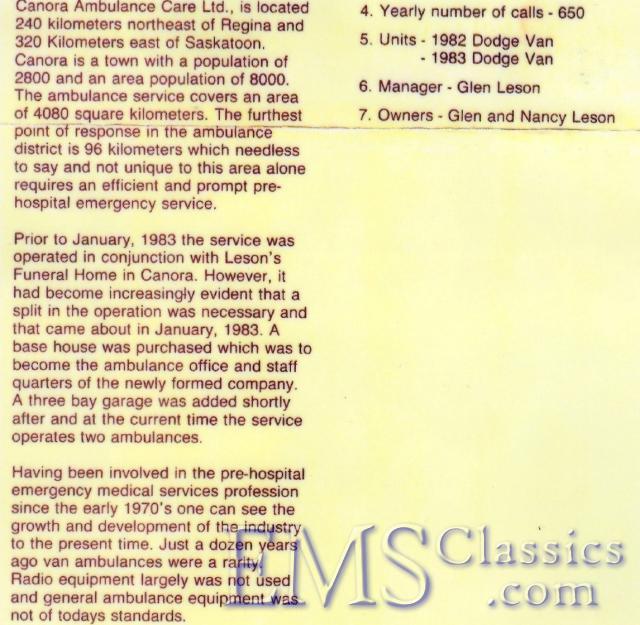 1985Lesons,CanoraSK01,photoTheAmbulanceReview.jpg